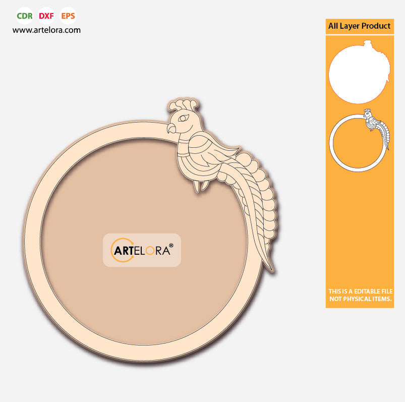 Pre Marked Base Design Pooja Thaali Laser Cutting (2 Layered)