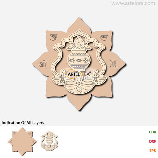 Pre Marked Base Design Design Dipak (Diya) Diwali