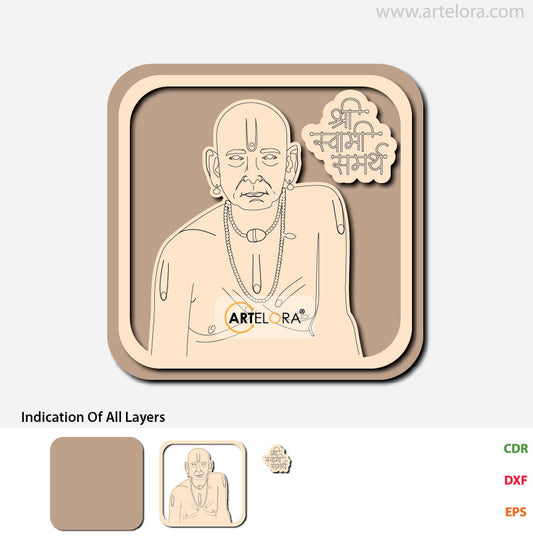 Pre Marked Base Design Shri Swami Samarth