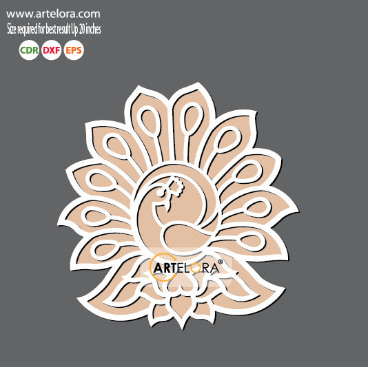 Pre Marked Base Design Rangoli Laser Cutting