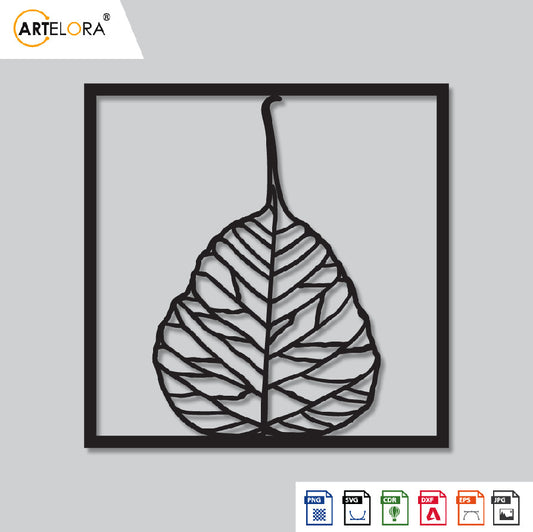 2D Modern Art leaf Laser Cutting