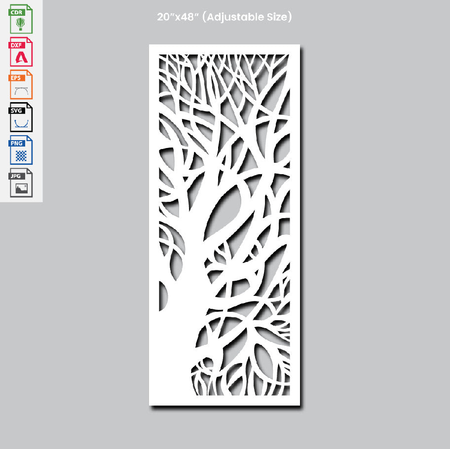 Grill Design Tree Laser Cutting