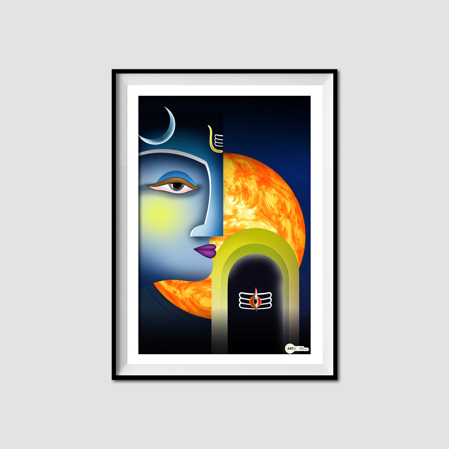 Canvas SKU AE068-12x18 (SP-1) Shiv (Mahadev face)