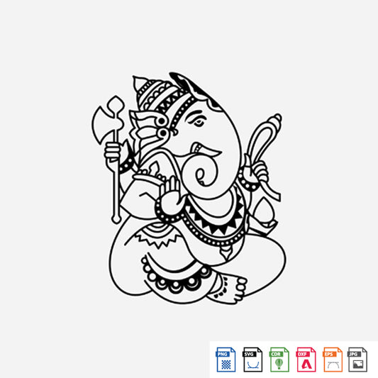 Laser Engraving Ganesh Ji