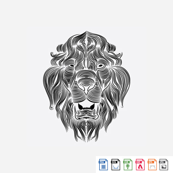 Laser Engraving 3D Lion