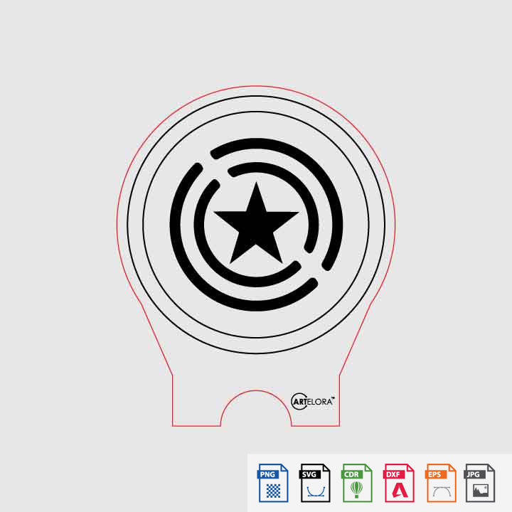 Laser Engraving captain america