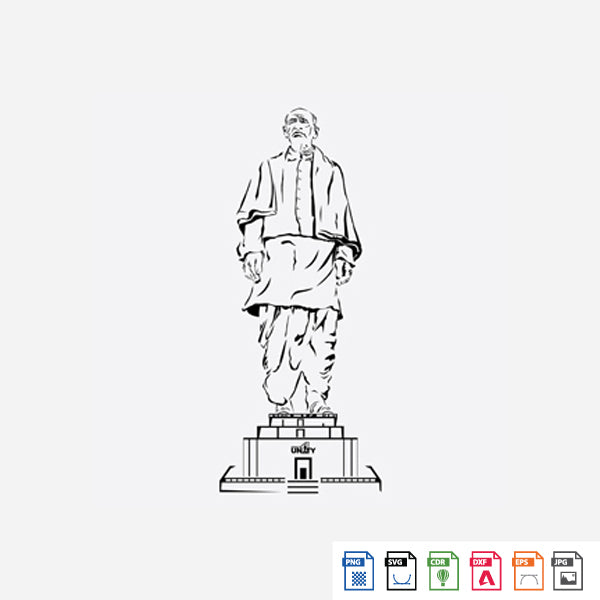 Laser Engraving Statue of Unity (Sardar Patel)