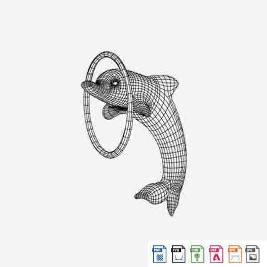 Laser Engraving 3D Fish (Dolfin)