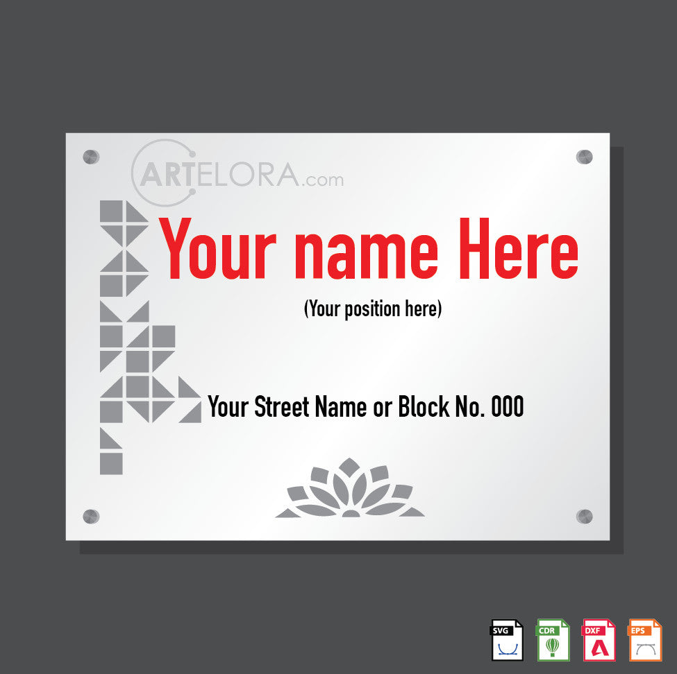 Name Plate Pattern