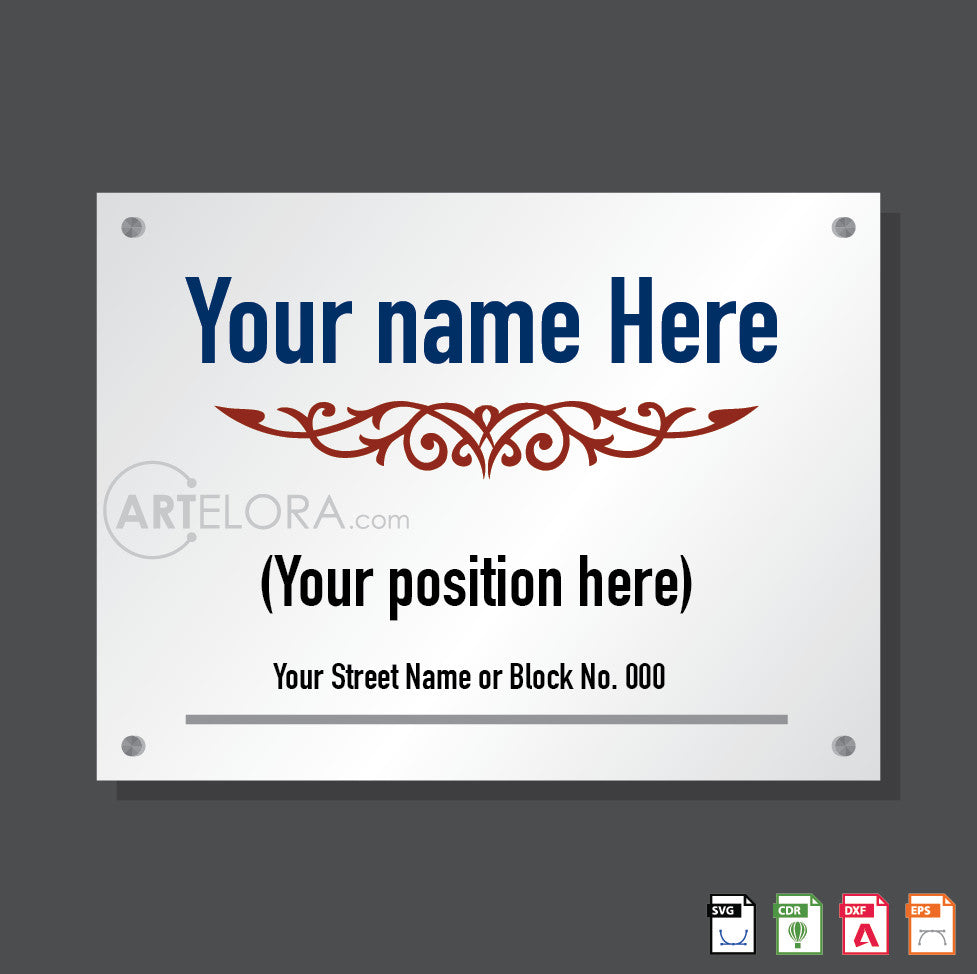 Name Plate Design