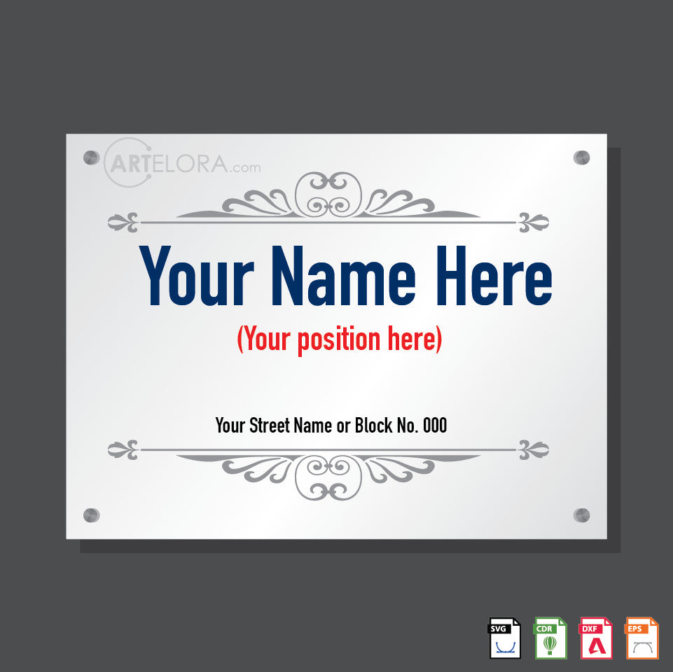 Name Plate Design