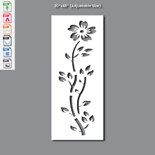 Grill Design flower Laser Cutting