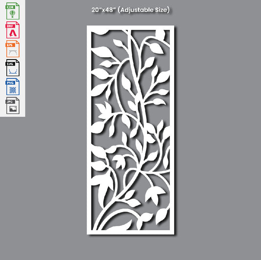 Grill Design Flower Laser Cutting