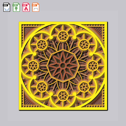 Mandala Art Square