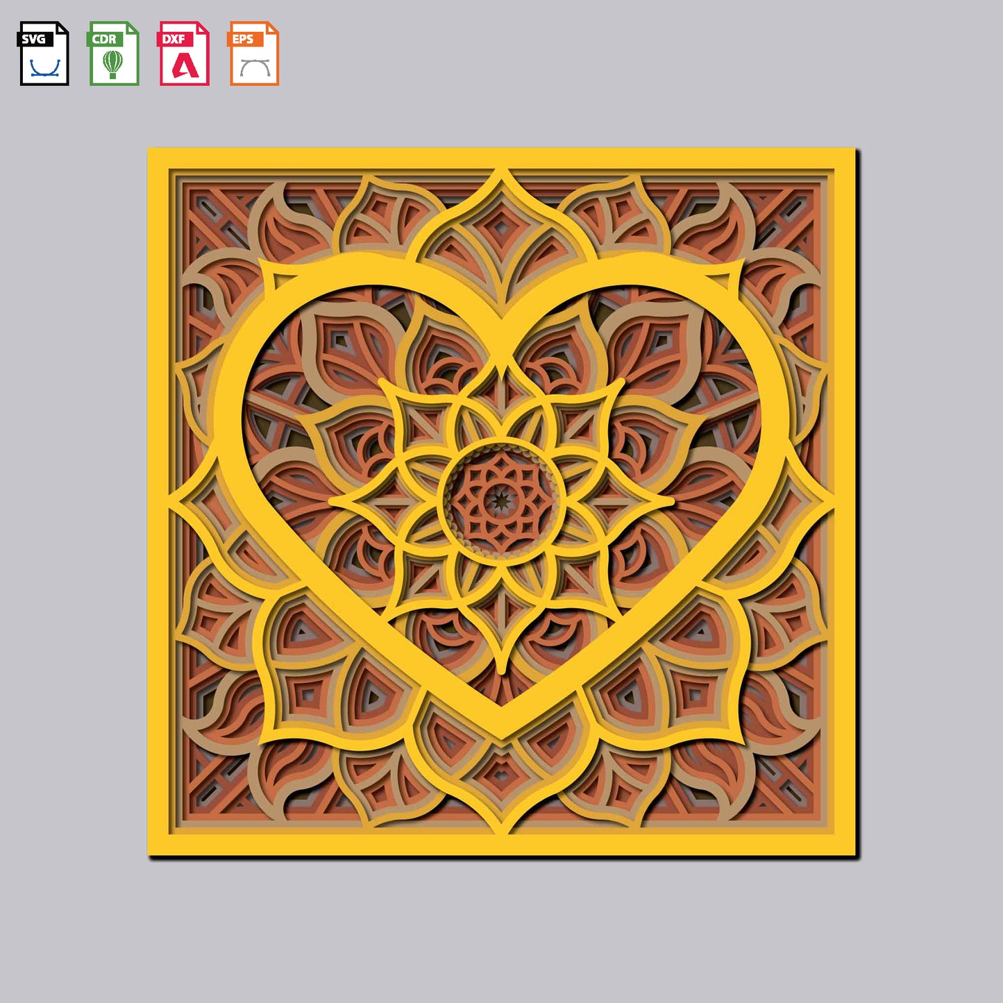 Mandala Art Heart