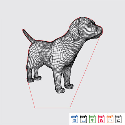 Laser Engraving 3D Dog