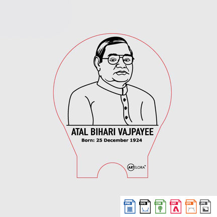 Laser Engraving Atal Bhihari Vajpayee