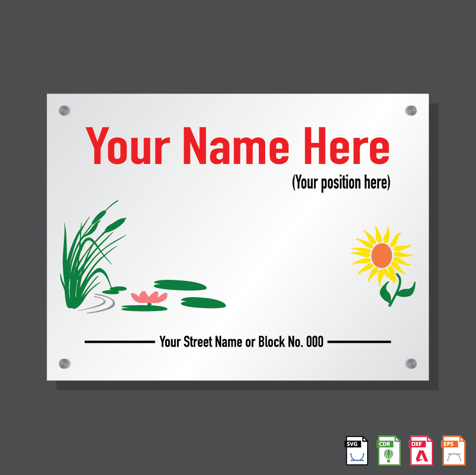 Name Plate Natural