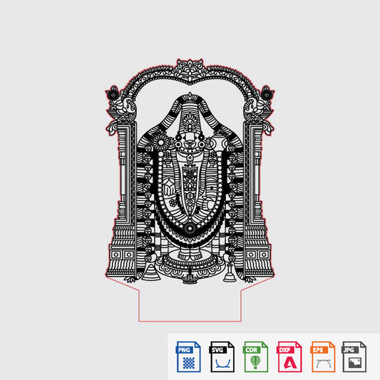 Laser Engraving Shrinathji Maharaj