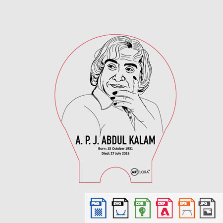 Laser Engraving A. P. J. Abdul Kalam