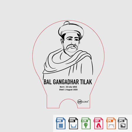 Laser Engraving Bal Gangadhar Tilak