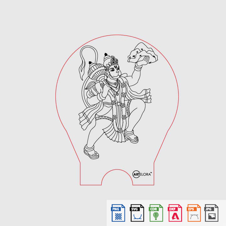 Laser Engraving HANUMAN