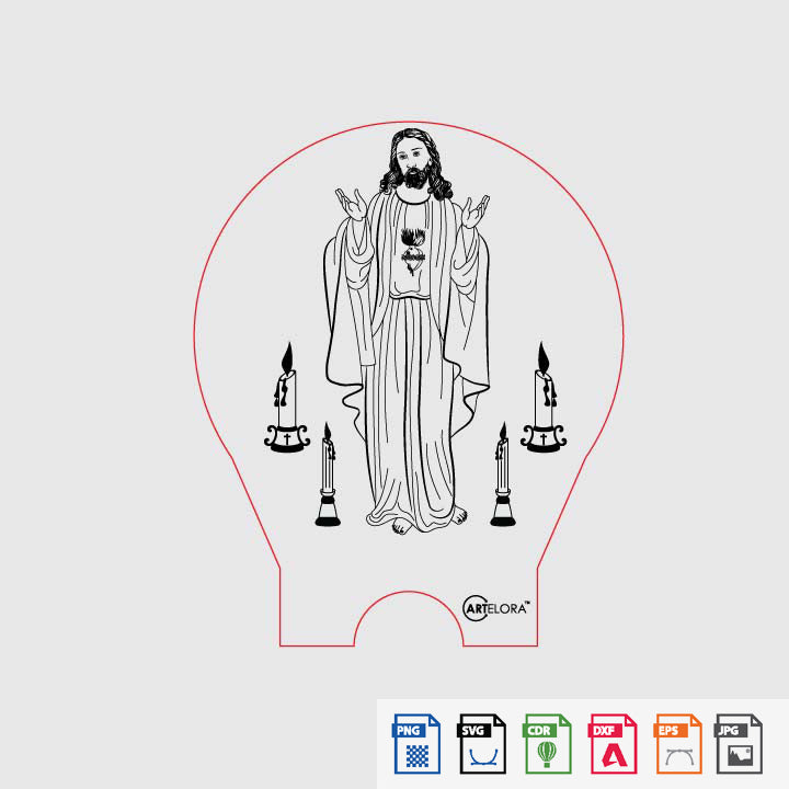 Laser Engraving JESUS