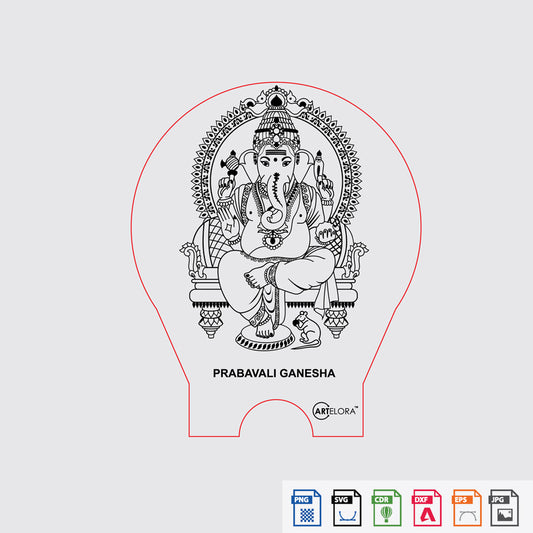 Laser Engraving Prabavali Ganesh