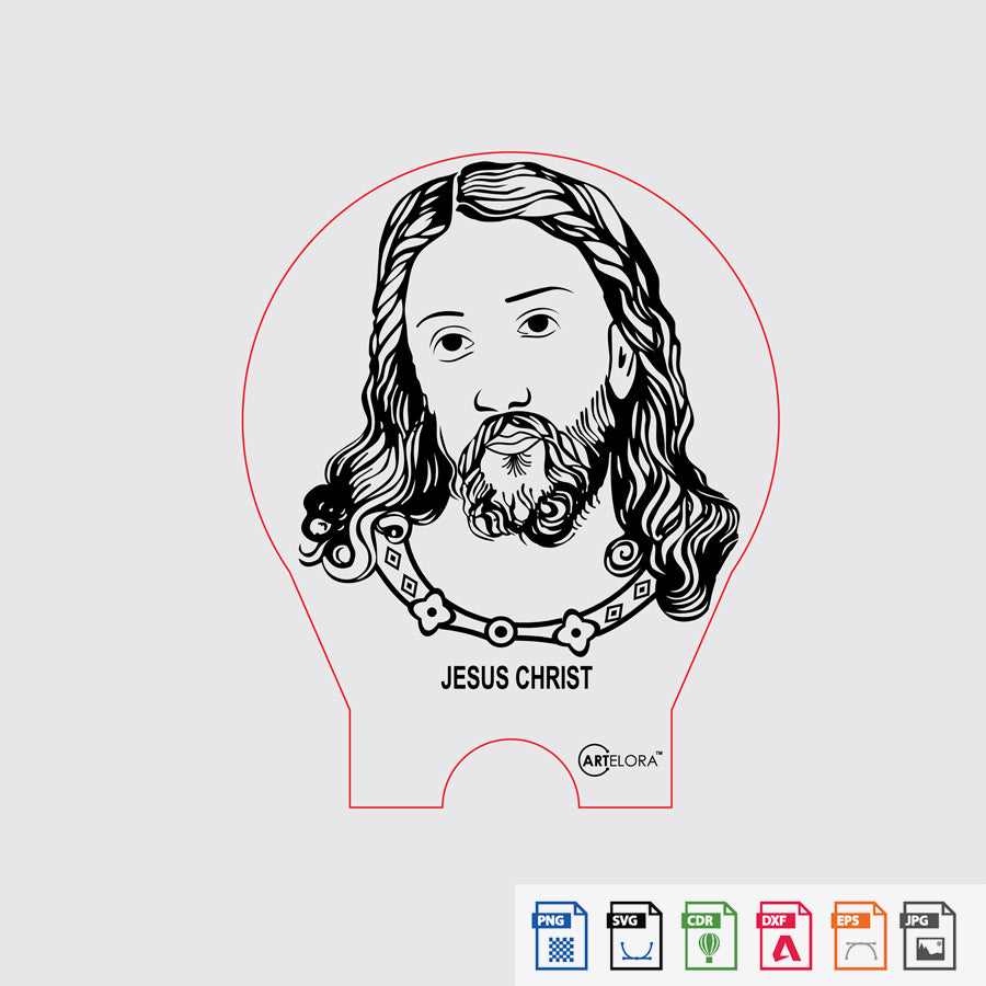 Laser Engraving Jesus Christ