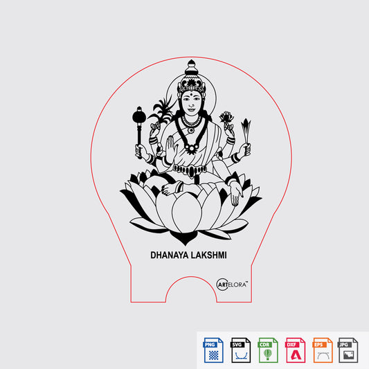 Laser Engraving Dhanaya lakshmi