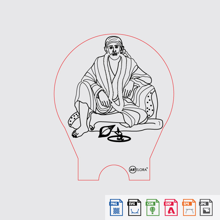 Laser Engraving Sai Babaji