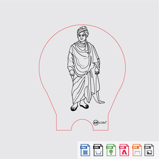 Laser Engraving Swami Vivekanand