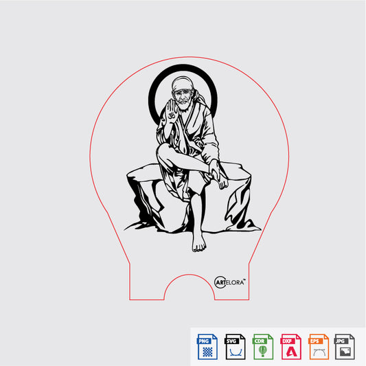 Laser Engraving Sai Babaji