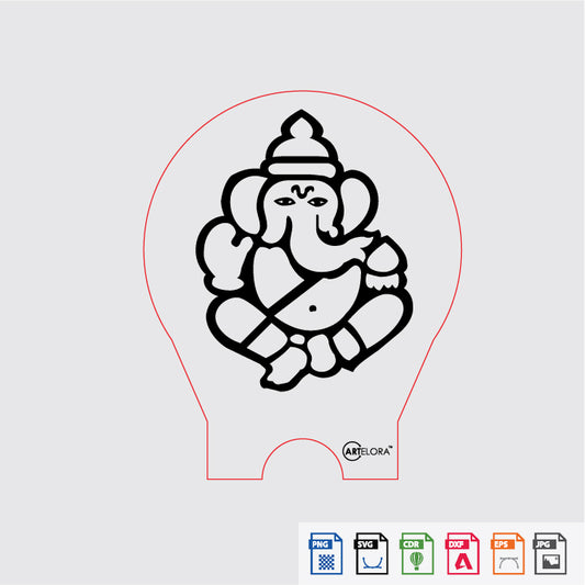 Laser Engraving Ganesh