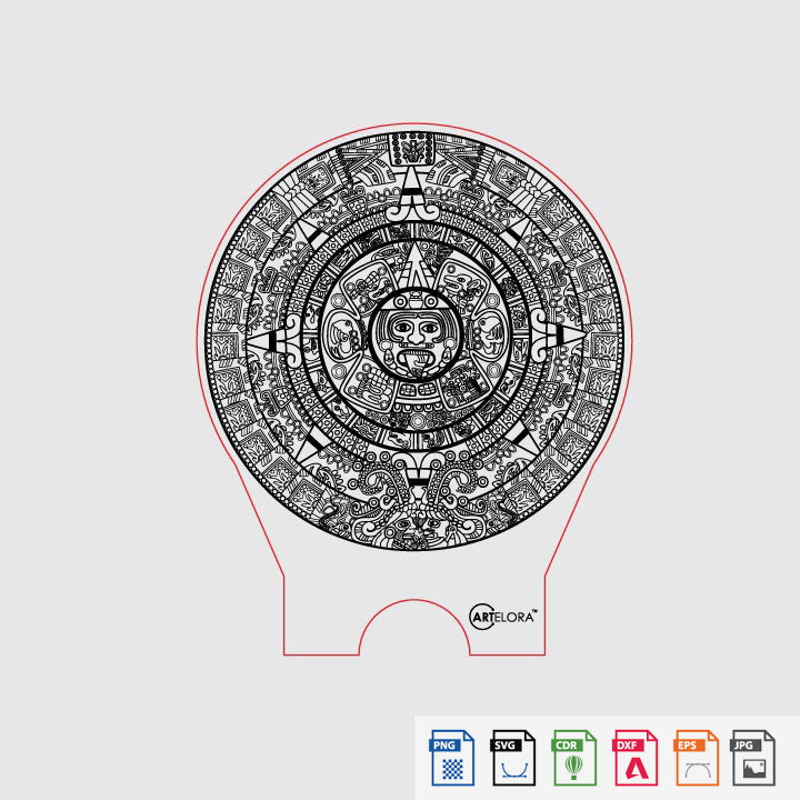 Laser Engraving Mayan Calendar