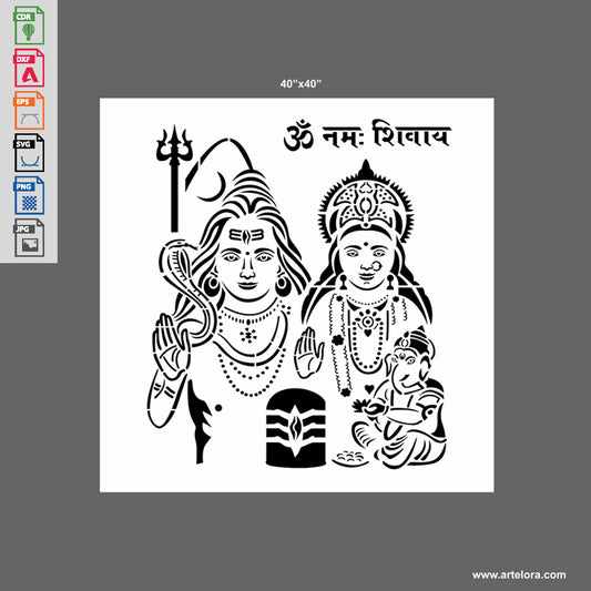 Grill Design Parvati Ganesh Laser Cutting