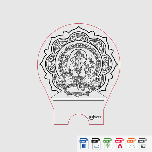 Laser Engraving Ganesh