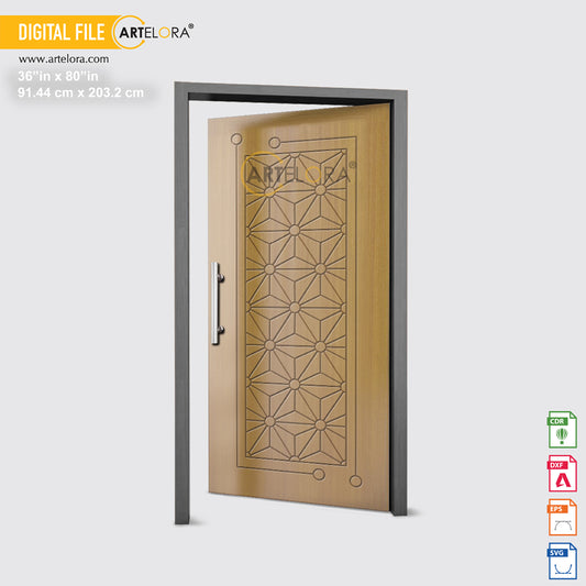 Carving Design Star with Round Door