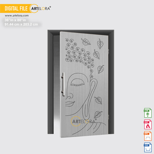 Carving Design Goutam Buddha Door