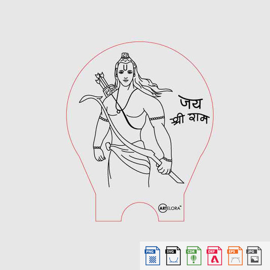 Laser Engraving Jay Shri Ram