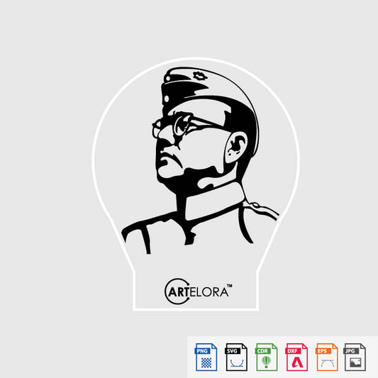 Laser Engraving Subhash Chandra Bose