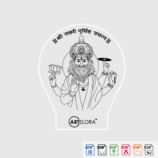 Laser Engraving Narshing Bhagwan