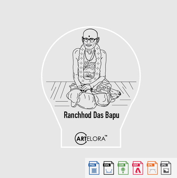 Laser Engraving Ranchhod Das Bapu