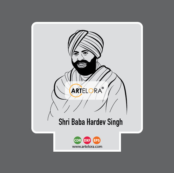 Laser Engraving Shri Baba Hardev Singh