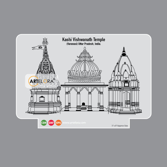 Laser Engraving Kashi Vishwanath Temple