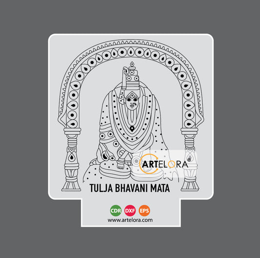 Laser Engraving Tulja Bhavani Mata