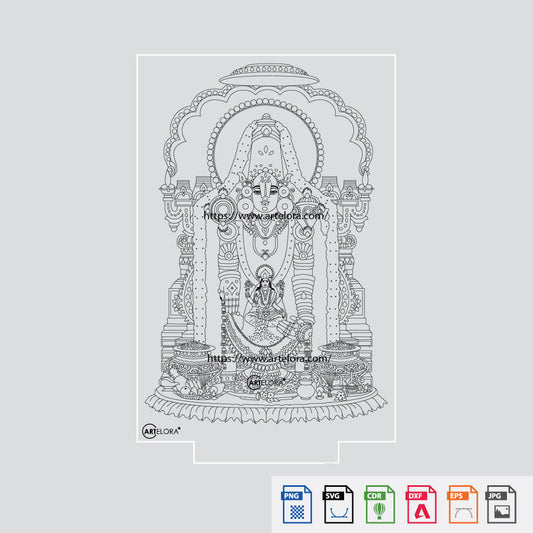 Laser Engraving Venkatesaya (Tirupati Balaji)