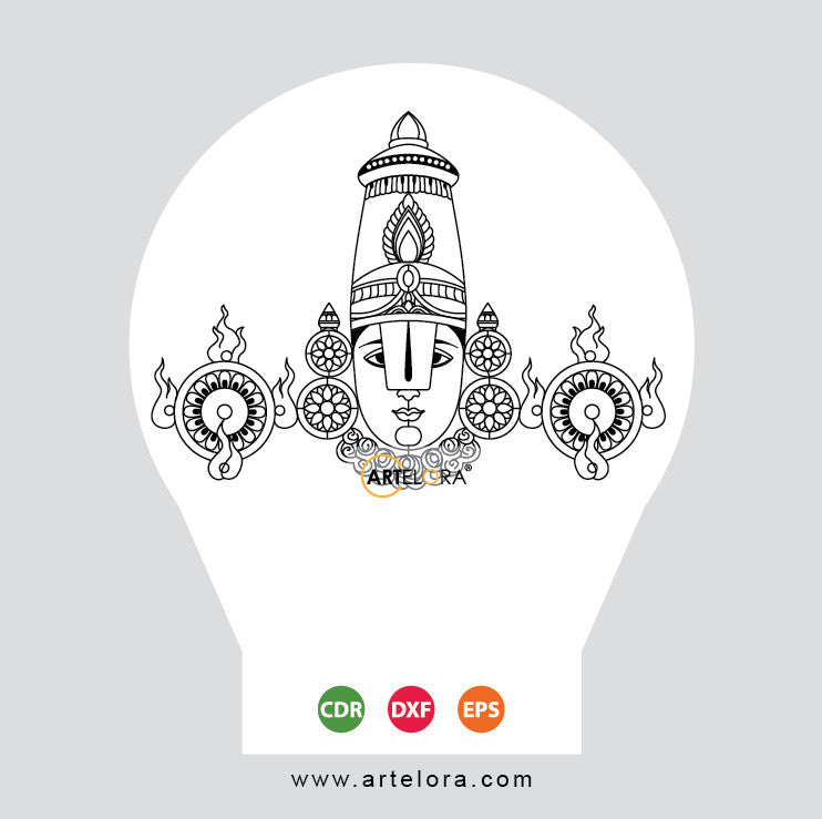 Laser Engraving Lord Tirupati Balaji