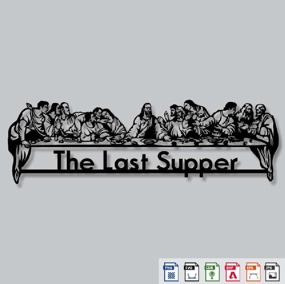 2D Modern Art The Last Supper Jesus (Mural Painting)