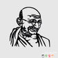 2D Modern Art Mohandas Karamchand Gandhi